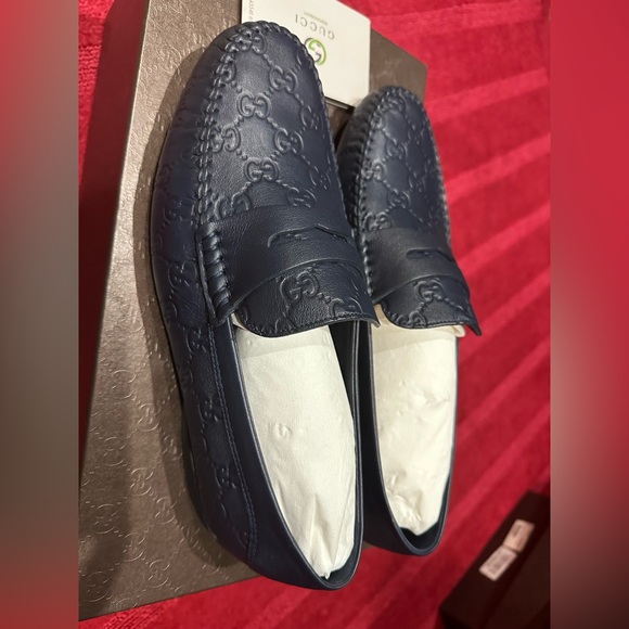 Gucci Men’s Guccissima loafers Blue size 8 - Picture 5 of 16